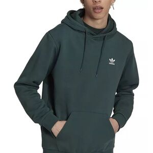 Adidas Men's Dark Green Hoodie